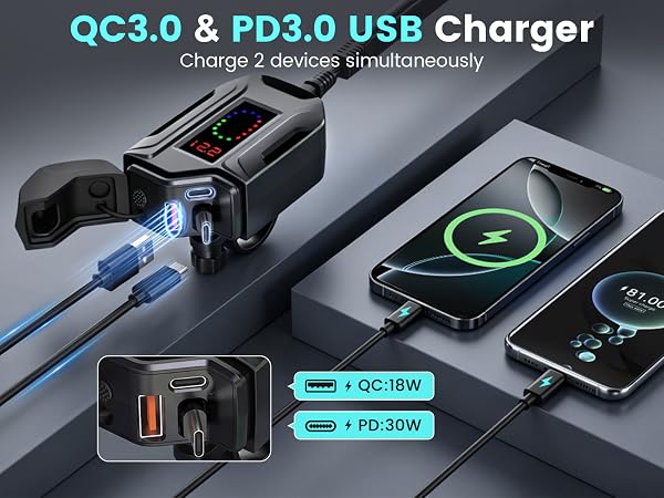 Motorcycle USB Charger