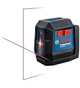 BOSCH GLL50-20 Cross Line Laser, Self Leveling, 50ft Range and Magnetic Laser Mount
