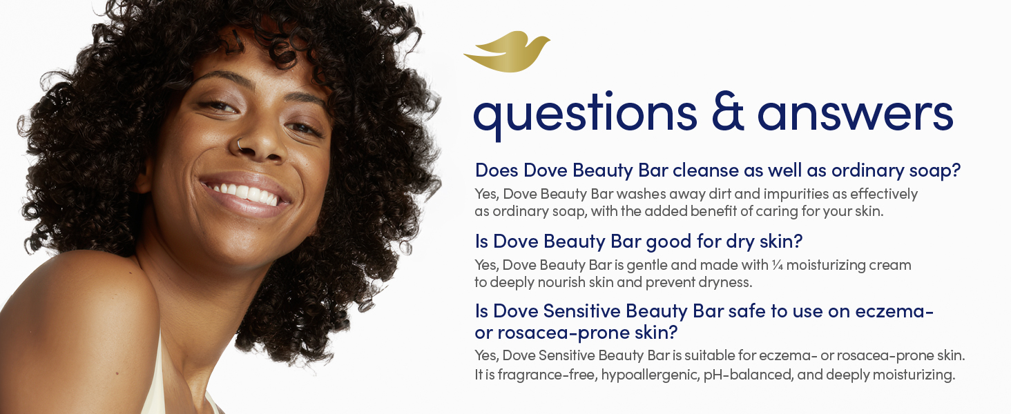 Frequently asked questions and answer related to Dove Beauty Bar