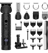 Scttomon Beard Trimmer for Men Professional Mens Beard Grooming Kit T-Blade Trimmer Electric Shav...