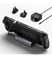 JSAUX Docking Station and 45W Charger Compatible with Steam Deck, 5-in-1 Dock with HDMI 2.0 4K@60...
