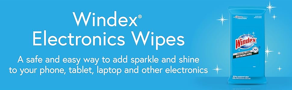 Windex Electronics Wipes.