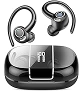 Wireless Earbuds Bluetooth 5.3 Headphones Sports, 48Hrs Playback Over Ear Buds with CVC8.0 Mic, B...
