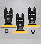 EZARC Titanium Oscillating Saw Blades, 3PCS Extended Multitool Blades