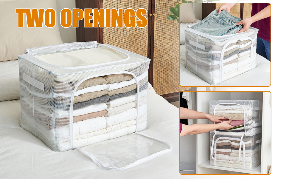 storage bins for clothes