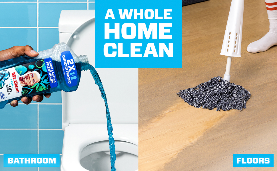 Mr. Clean Multi Surface Cleaner with Unstopables Fresh Scent - A Whole Home Clean