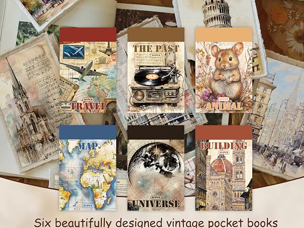 Vintage stickers with old records &amp;amp; maps—turn scrapbooks into nostalgic time capsules