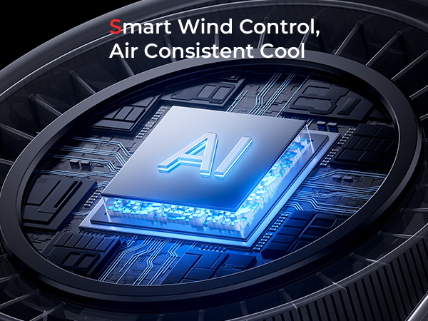 Smart Wind Control. Perfect for those needing stable airflow. Perfect for study, work,and relaxation