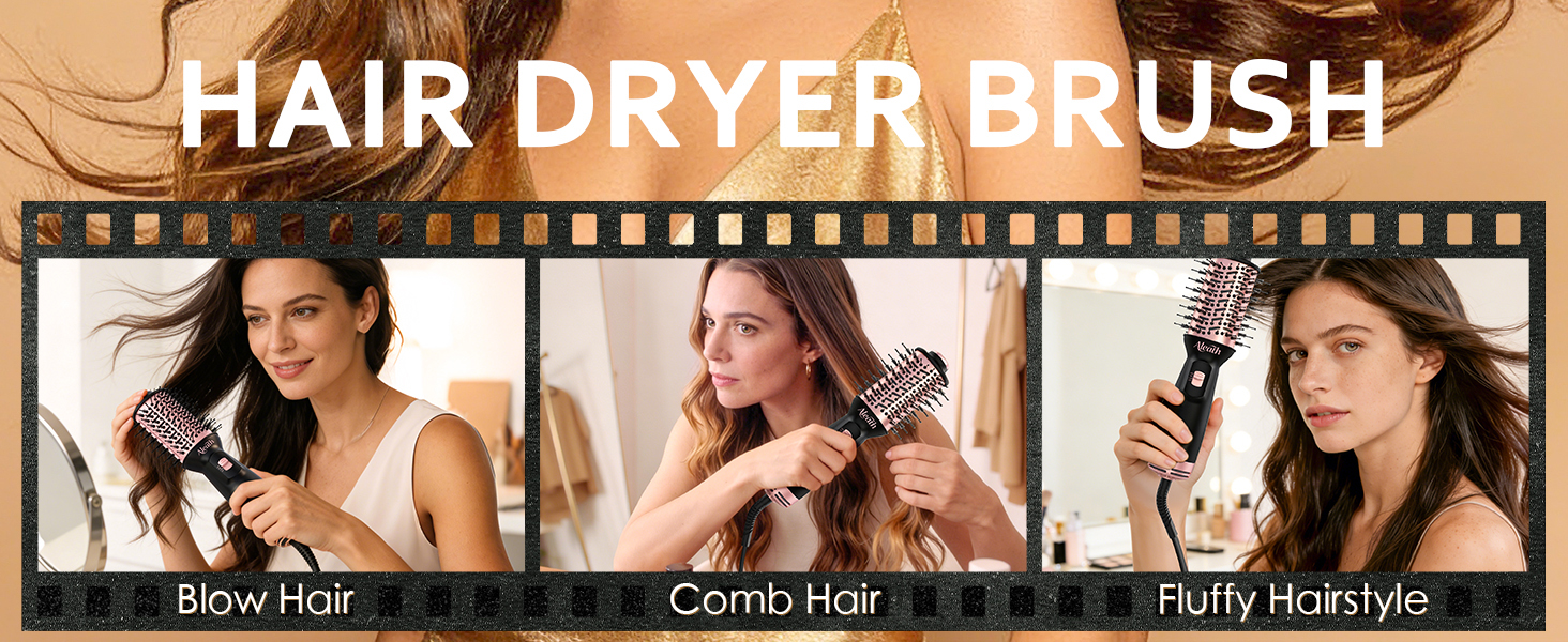 Hair Blow Dryer Brush for Travel