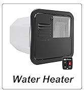 RecPro RV Suburban 6 Gallon Direct Spark Water Heater | Gas &amp; Electric | 12.75”H x 12.75”W x 19.2...