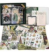 262 Pcs Scrapbooking Supplies Kit, Vintage Aesthetic Scrapbook Kit for Bullet Journals, Ephemera ...