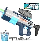Electric Water Gun for Adults Kids,Water Gun with LED Light,Auto Reload &amp; 850 CC Water Tank,Power...