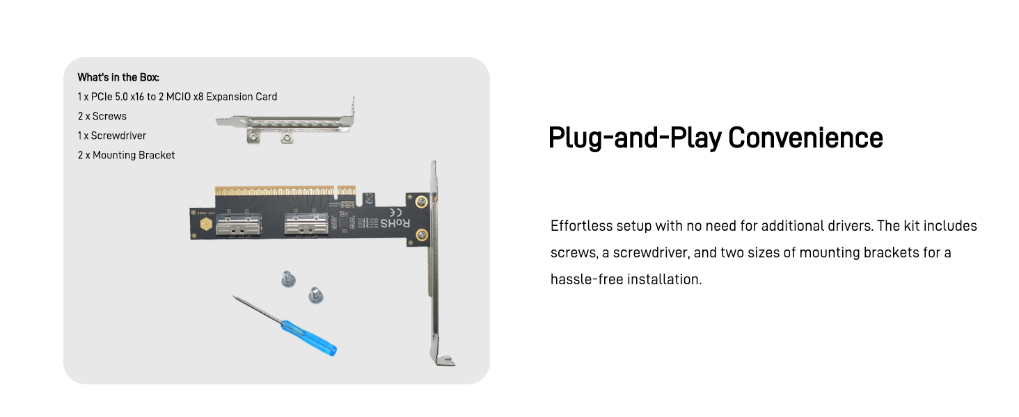 LetLinkSo-Gen5-PCIe-5.0-x16-to-2-MCIO-x8-8i-U.2-Connector-NVMe-SSD-Adapter-Card