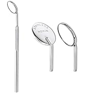 HOKIN Dental Mirror Number 5 Stainless Steel Professional Dentist Mirror with Two Removable Mirro...