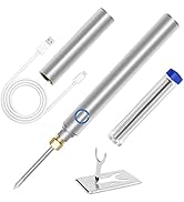 ELMCONFIG Cordless Soldering Iron Kit 1000mah USB Wireless Electric Soldering Gun Pen, Portable a...