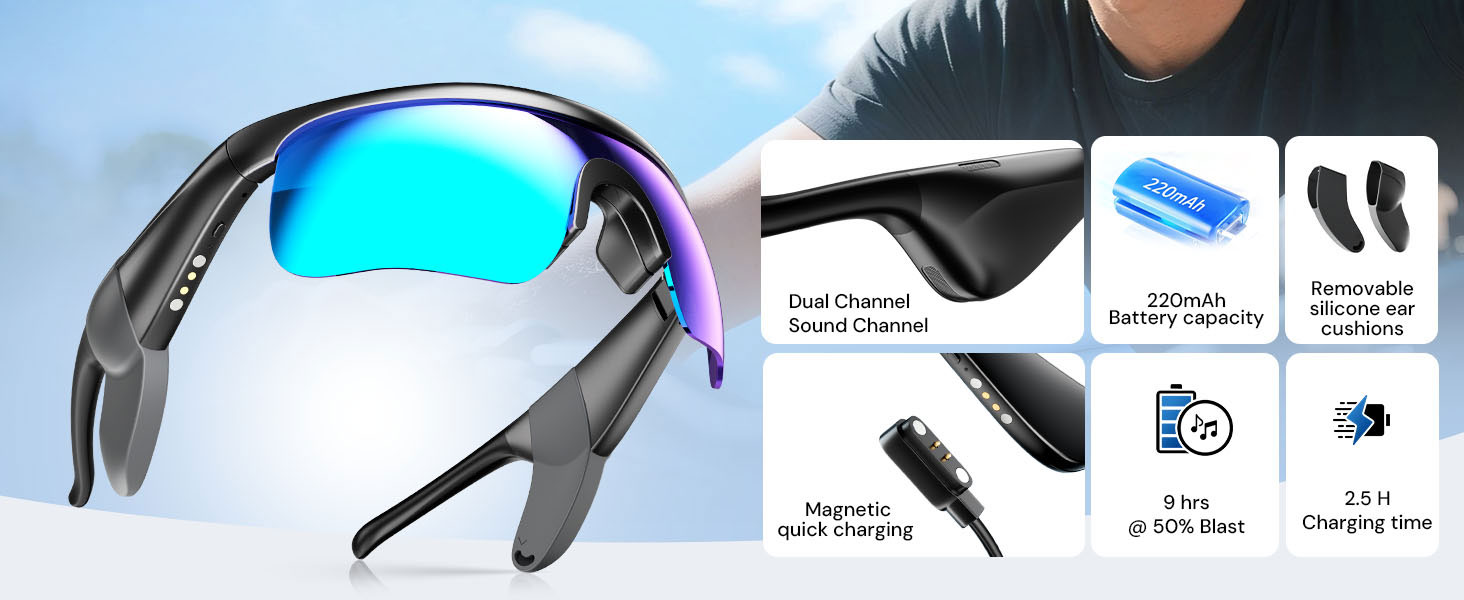 bluetooth sunglasses for running cycling