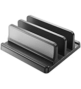 EAXBUX 4 in 1 Vertical Laptop Stand Holder,Adjustable ABS Plastic Desktop Notebook Dock,Vertical ...