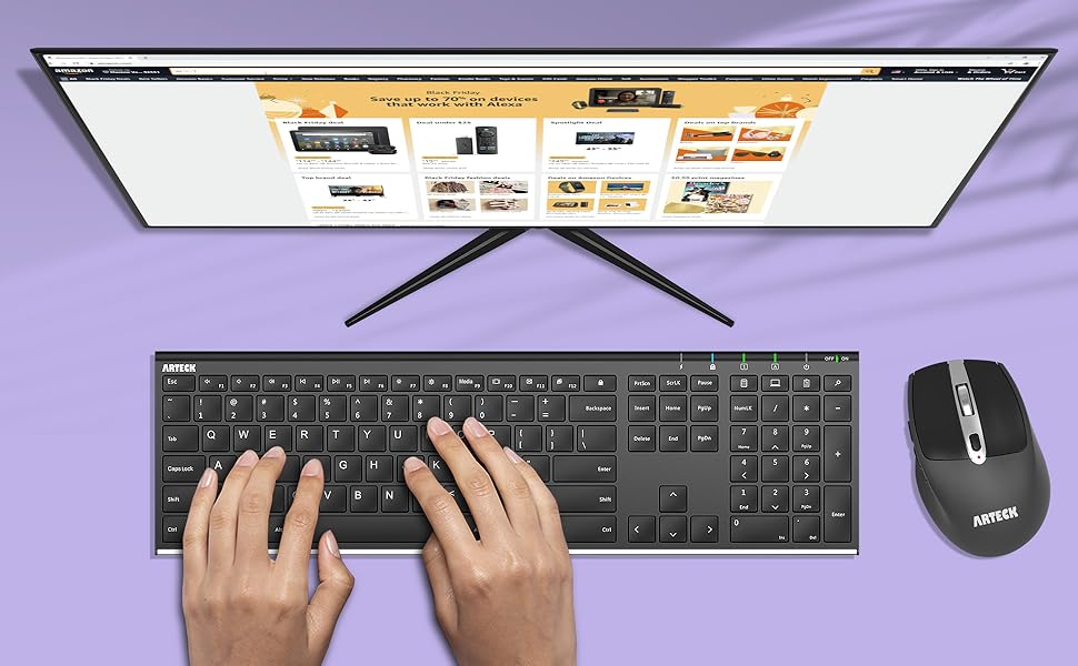 HW192MW167 USB Wireless Keyboard and Mouse Combo 4