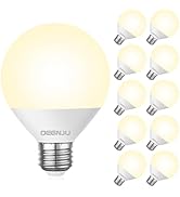 DEGNJU LED Vanity Light Bulbs, 60W Equivalent, Bathroom Light Bulbs 3000K Warm White, 800 Lumens,...