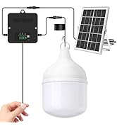 APILAB Solar Shed Light Indoor Outdoor, 2000LM Pendant Light Daytime Available with Pull String, ...