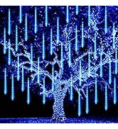 TW SHINE Christmas Lights Outdoor, 288 LED 12" 8 Tubes Meteor Shower Lights Outdoor Christmas Dec...