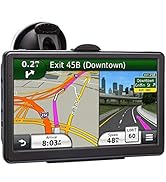 GPS Navigation for Car, 2023 Map 7 inch Touch Screen Car GPS, Voice Turn Direction Guidance, Supp...