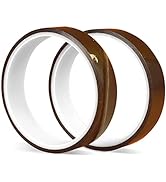 A-SUB 2 Rolls Heat Resistant Tape 20mm, No Residue, Heat Transfer Tape for Sublimation, High Temp...