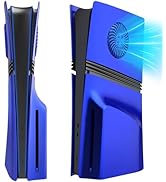 Cover Plates for PS5 Pro Disc Edition with Cooling Vent, PS5 Pro Faceplate ABS Hard Shockproof An...