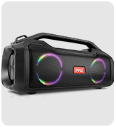 Pyle Wireless Portable Bluetooth Boombox Speaker - 40W 2Ch Waterproof Rechargeable Speaker