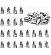 FREGITO 50pcs Fishing Weight Sinkers, Lead Worm Weights Fishing Sinkers for Bass Fishing Texas Rigs