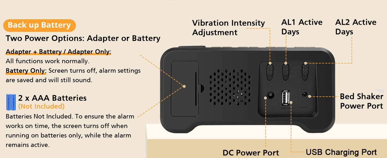 alarm clock for deaf people