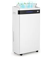ARLIME 4500 Sq. Ft Dehumidifier for Basement, 57 Pints Quiet Dehumidifier w/Drain Hose, Smart Hum...