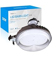TORCHSTAR 11.81Inch 100W LED Barn Light, 120-277V Dusk to Dawn Area Lights with Photocell, Outdoo...
