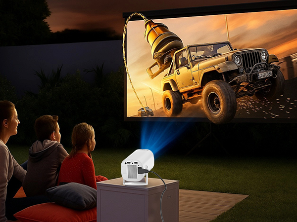 outdoor movie projector