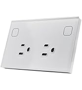 LOUYSGEN Smart Wall Outlet 4.65 X 2.83 X 1.69 Inches,Energy Monitoring,Zigbee Wall Socket 110–220...