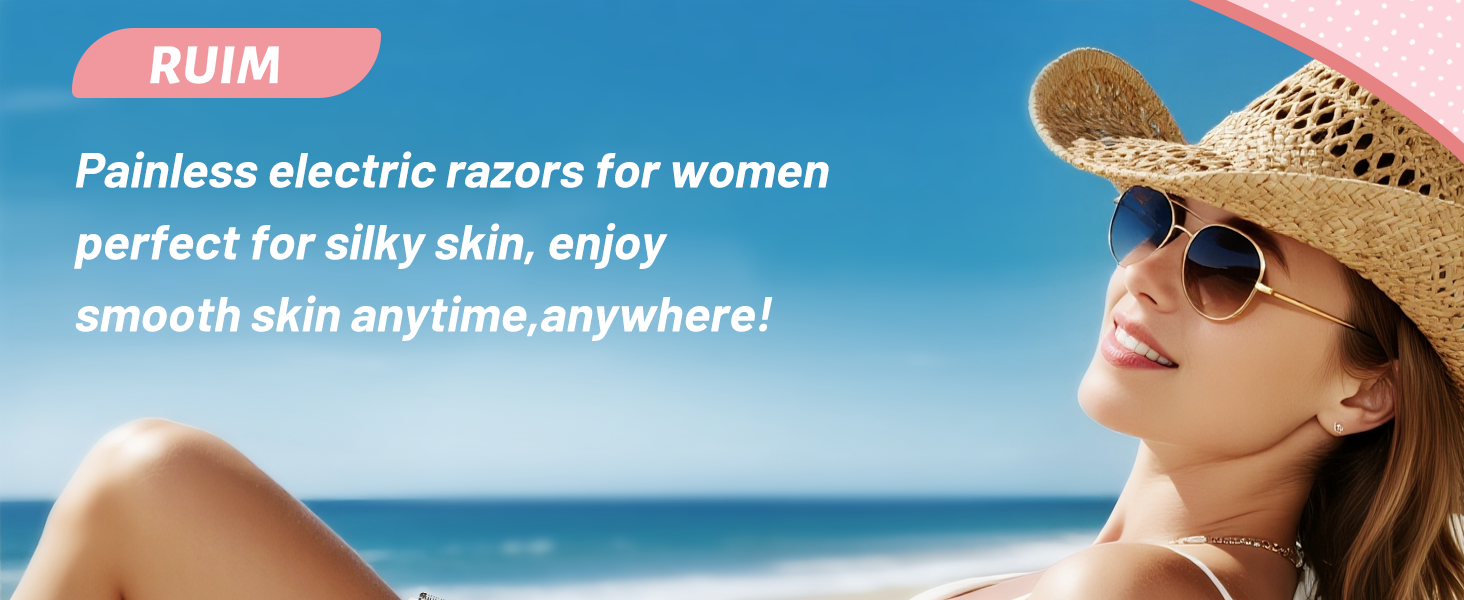 Electric Razors Bikini Trimmer Women Shaver Shaving Waterproof Rechargeable Pubic Hair Arm Legs Body