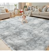 8x10 Area Rugs for Living Room Bedroom, Large Area Rug Shag Shaggy Carpet Soft Plush Furry Bedsid...