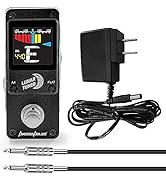 AxcessAbles LUNAR TUNER Mini-Stomp Chromatic Digital Tuner Bundle for Guitar/Bass or ANY String I...