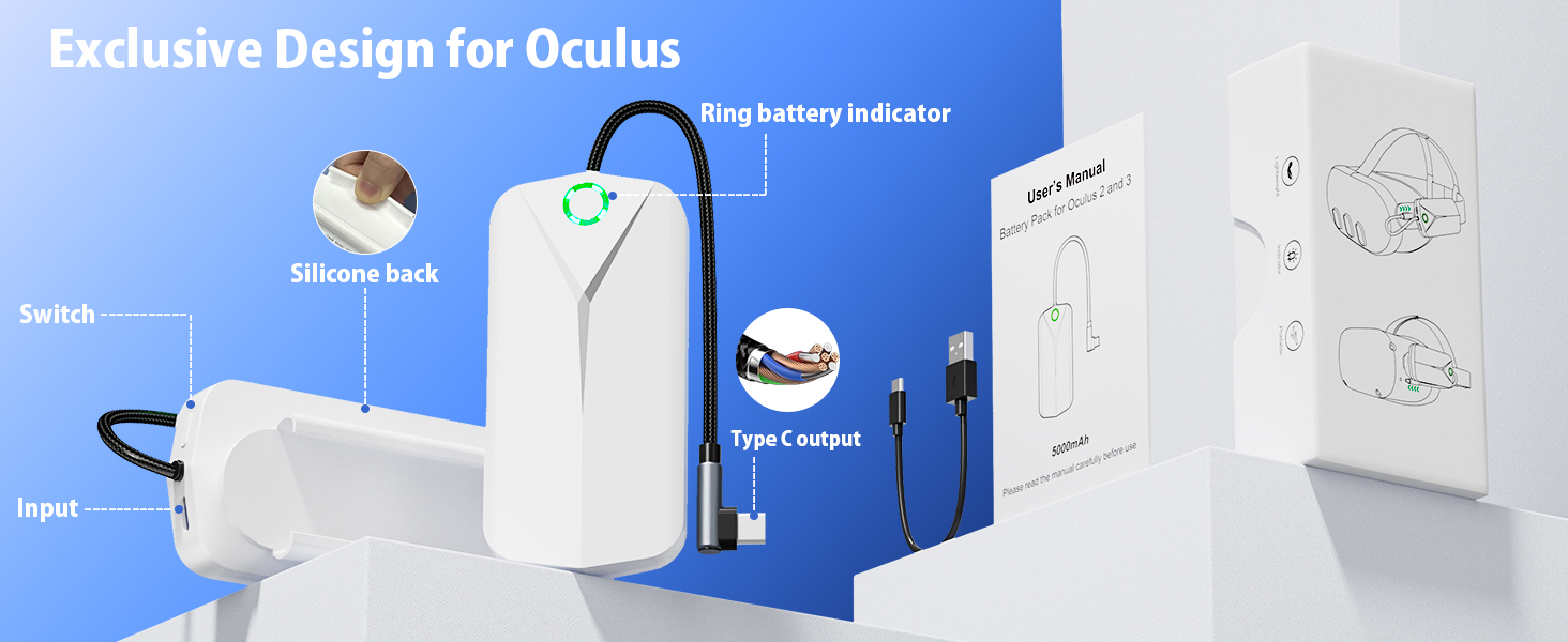 oculus quest 3 battery pack oculus quest 2 battery pack