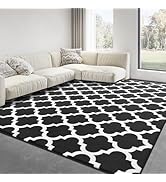 Large Geometric Modern Area Rug for Living Room Bedroom, 5x8 ft Plush Moroccan Bedroom Rugs Kids ...