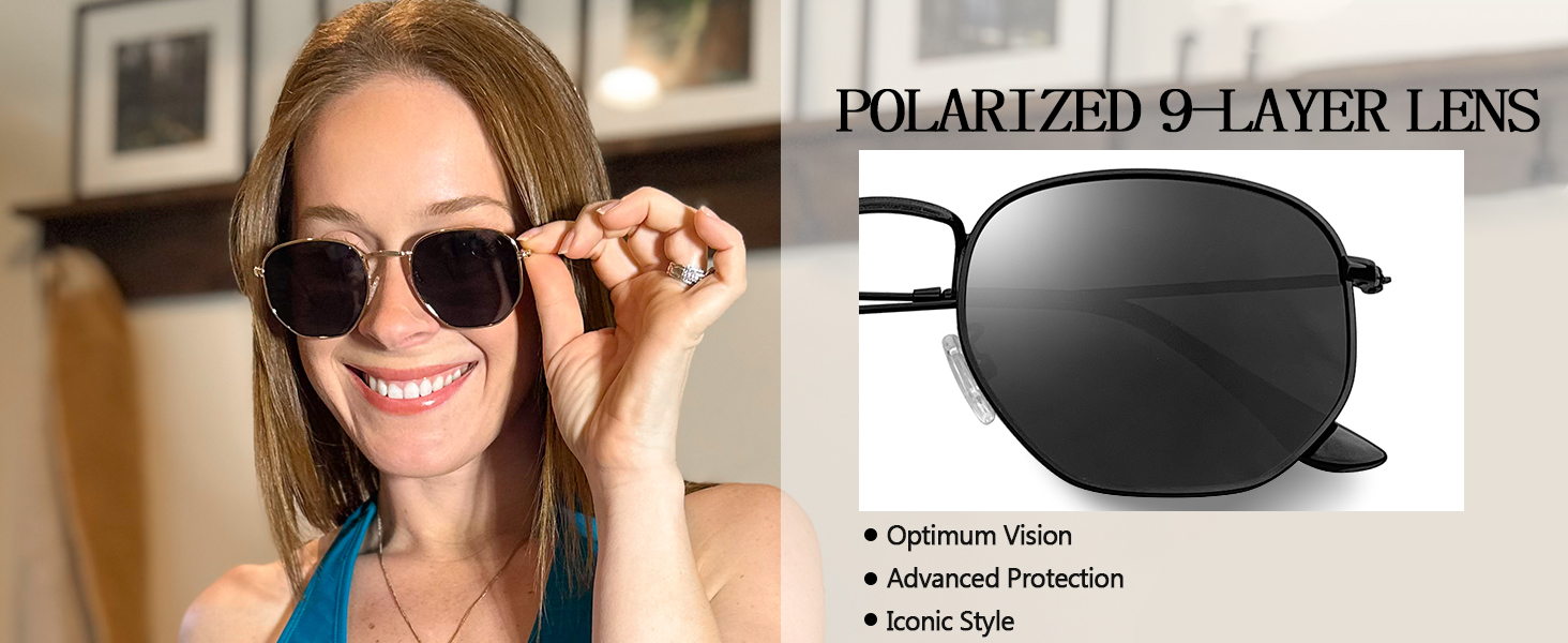 retro black sunglasses