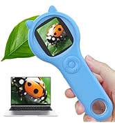 Ashfly Kids Magnifying Glass Educational Science Kit - Mini LED Pocket Microscope for Kids(3-10 Y...