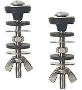 Universal Toilet Tank to Bowl Bolt Kit, Heavy Duty Toilet Tank Replacement Kit, Waterproof and Ru...
