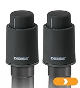 Deiss LUX [2 PCS] Wine Bottle Stopper, Reusable Wine Stoppers For Wine Bottles, Vacuum Wine Preses