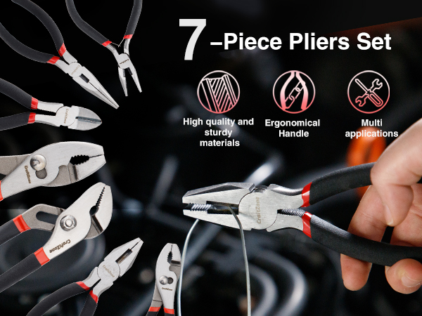 7PC Pliers and Wrench Set
