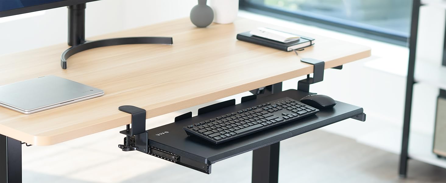 clamp on keyboard tray