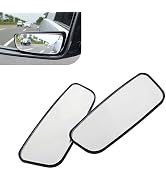 wipcowi 2 PCS Car Blind Spot Mirrors, Anti-glare Adjustable High-definition Mirrors, Rectangular ...