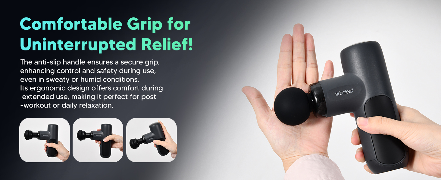 comfortable grip massage gun handle