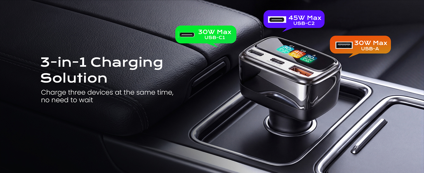 usb c car charger