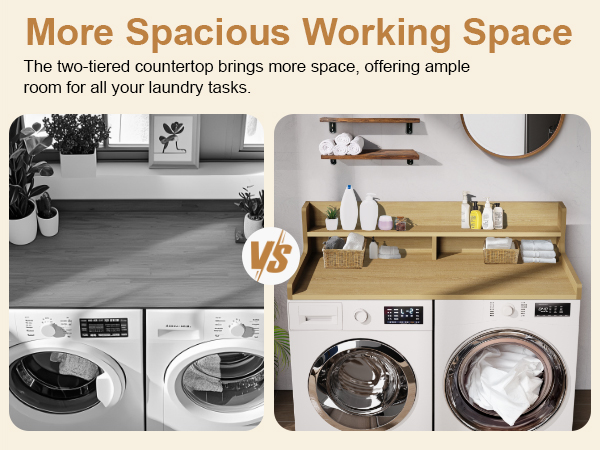 washer dryer countertop with shelf washer dryer topper laundry topper for washer